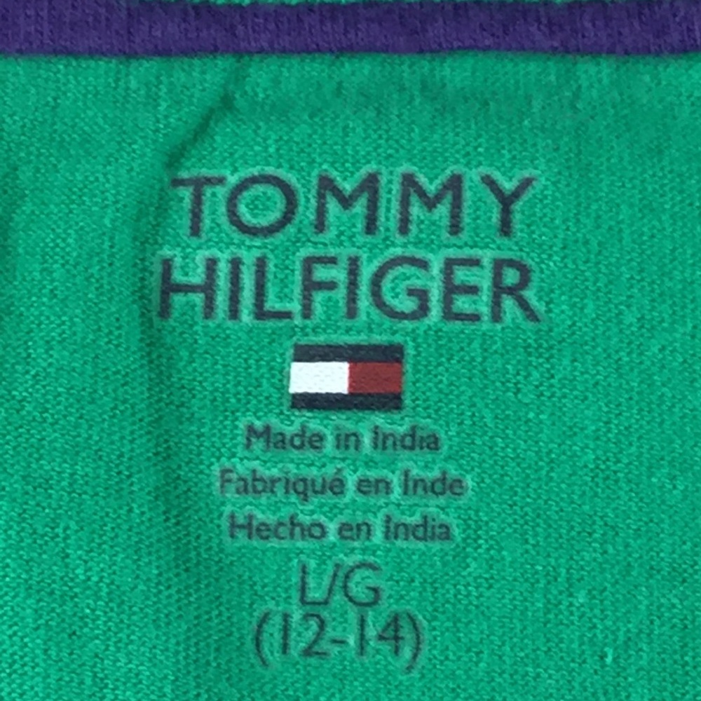 Tommy Hilfiger Girls Green LS Shirt - Picture 3 of 5
